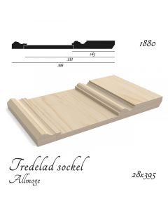 Tredelad sockel Allmoge