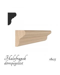 Halvfransk dörrspegellist