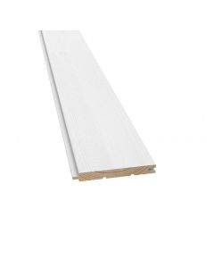 Slätspont borstad vitmålad